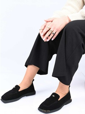 Bestello Bağcıksız Toka Detaylı Termo Taban Hakiki Deri Loafer 338-7086 Kadın Ayakkabı