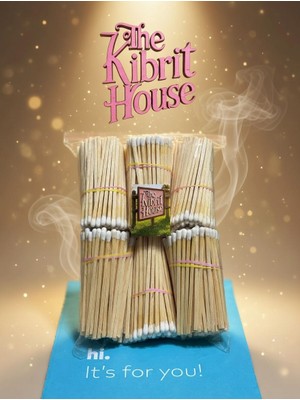 The Kibrit House 250GR Mum Yanı Konsept Lüks Beyaz Renkli Şömine/puro Kibriti
