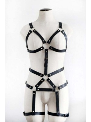 Hobilinka Vücut Saran Siyah Fantazi Giyim - 750