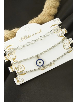 Nuveden Ieg™ Nazar Zincir Bileklik 3 Adet