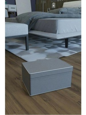 VeraGlobe Buğz Baza Altı Boy Çok Amaçlı Düzenleyici Kutu Organizer Cırt Cırtlı Hurç 19CM x 40CM x 50CM (10 Adet) ( Buğz )