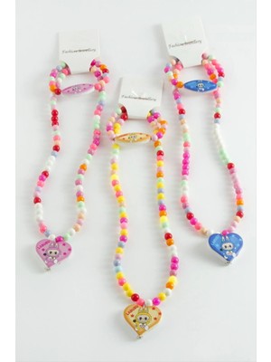 Lowell Home Ieg Labubu Boncuk Çocuk Set Kolye LWLBJT-RSIEG327