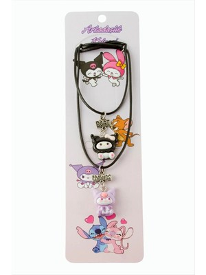 Lowell Home Ieg Çzgflm Karakteri Arkadaşlık Kolyeleri (Çift Kolye) LWLBJT-RSIEG327