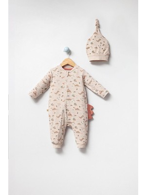 By Bubbles Dinazor Desen Fermuarlı Bebek Tulum