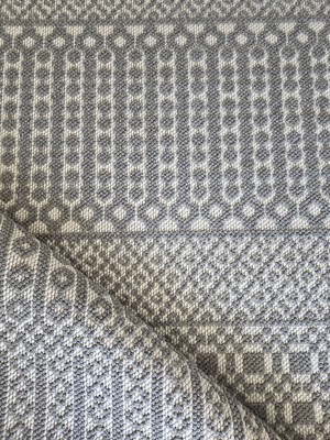 Badelya Home Monaco 0223 Krem Gri Iskandinav Sisal Bukle Yumuşak Özel Ölçü Salon Koridor Mutfak Halısı Yolluk