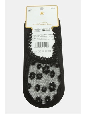 Lowell Home Ieg Çiçek Dantel Babet Çorap LWLBJT-RSIEG327