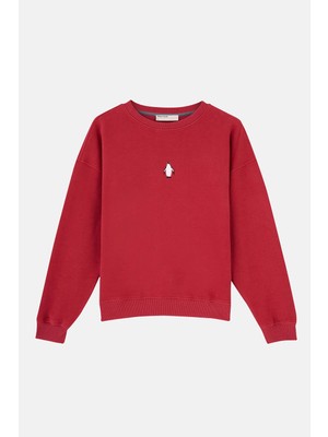 Reflect Studio Imparator Penguen Supersoft Sweatshirt - Bordo