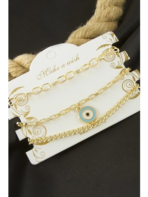 Nazar Zincir Bileklik 3 Adet