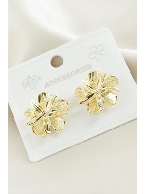 Hobilinka Deniz Yıldızı Çiçek Metal Küpe