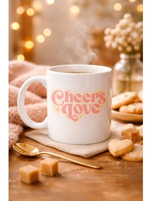 Balkan Grup Cheers Love Kupa – Model 31 - Sevimli Tasarım, Sıcacık Kahve Keyfi - Özel Tasarım Porsel
