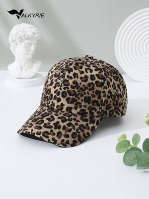 Valkyrie Leopar Desenli Şapka Kadın Erkek Ayarlanabilir Snapback Baseball Cap Spor Günlük Şapka