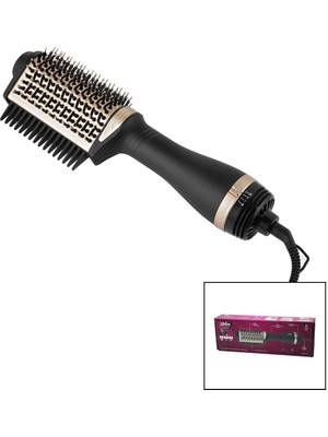 Hobilinka Saç Kurutma - Şekil Makinesi 3 Kademe Isı Ayarı 360 Derece Dönen Kablo Seramik Kaplama Fırça