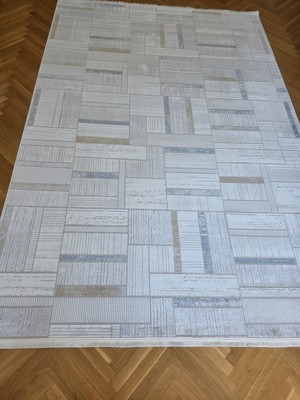 Anutya Home London 003 Krem Multi Bambu Akrilik Yumuşak Modern Özel Kesim Salon Koridor Halısı