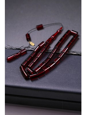 Tesbihkenti Kesme Tane Sevenlere Özel Vişne Ateş Kehribar Tesbih