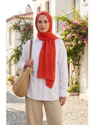 Candyy Soft Eşarp 19097-28 Açık Kiremit