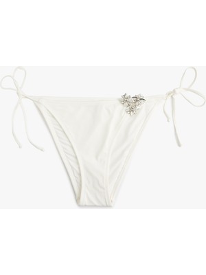 Koton Taşlı Aksesuar Detaylı Üçgen Ipli Bikini Altı