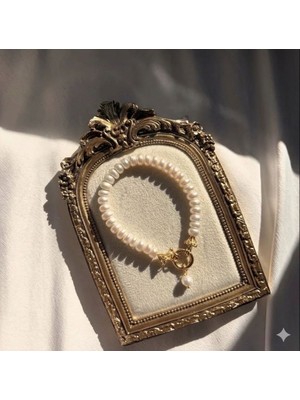 Taşmir Sertifikalı Doğal Gerçek A Plus Rondela Kesim Inci Bileklik