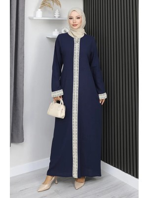 Şile Bezi Elbise 3840-02 Lacivert