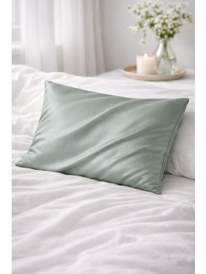 Defne Apollon İpekçilik %100 Ipek Yastık Kılıfı 50 x 70 cm - Su Yeşili