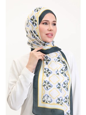 Desenli Soft Şal 70269-01 Sarı Antrasit