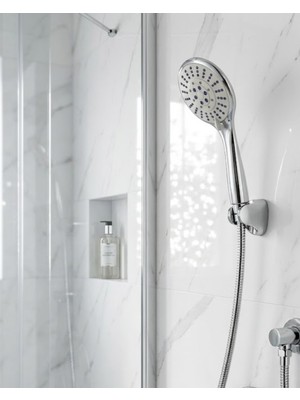 Çok Fonksiyonlu El Duşu ve Duş Hortumu Seti Mafsallı Tutacak Dayanıklı Hortum