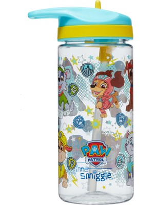 Smiggle Paw Patrol Suluk Matara – Tiny Çocuk Suluk, 400 ML | Baskılı, Taşıma Saplı
