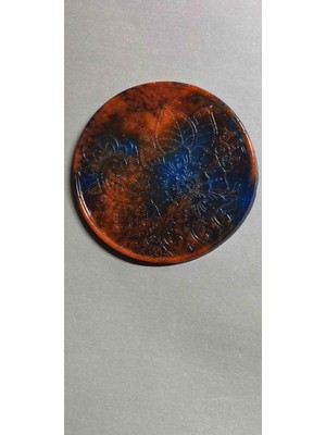 Miina Aksesuar Epoksi Reçine El Yapımı Çeşitli Renklerde Dekore Edilmiş Dekoratif Bir Bardak Altlığıdır