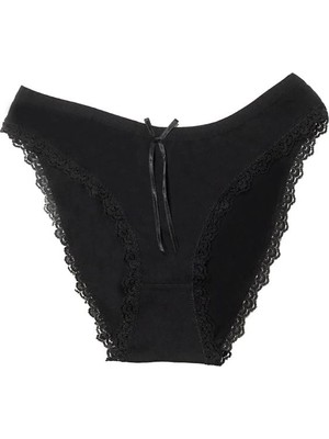 Hobilinka Şahinler Kadın Paça Dantelli ve Kurdele Süslemeli Bikini B275