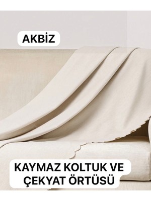 İremcee Kaymaz Süngerli Koltuk Örtüsü