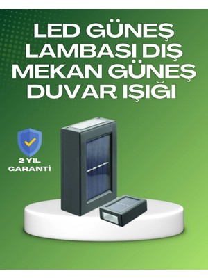Dış Mekan Güneş Paneli ile Aydınlatma Lambası