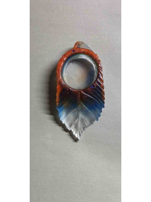 Miina Aksesuar Epoksi Reçine El Yapımı Çeşitli Renklerde Dekore Edilmiş Dekoratif Bir Mumluk