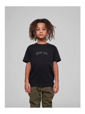 Çocuk Unisex Baskılı T-Shirt - Siyah