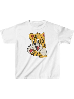 Unisex Çocuk Baskılı T-Shirt - Beyaz