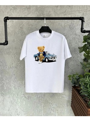 Unisex Çocuk Baskılı T-Shirt - Beyaz