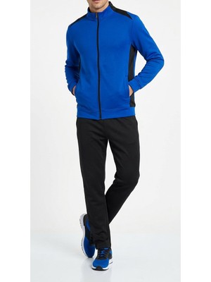 Bumerangspor Erkek Esnek Dalgıç Kumaş Tam Fermuarlı Yürüyüş ve Koşu Eşofman Takımı