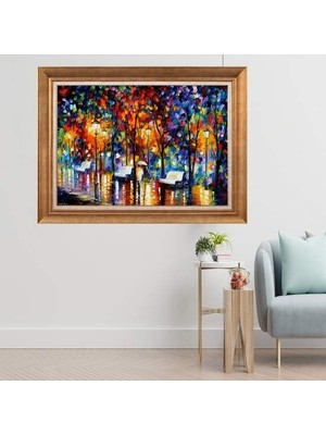 Giyense Altın Çerçeveli Dekoratif Paspartulu Tablo A984