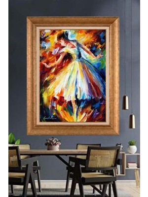 Giyense Altın Çerçeveli Dekoratif Paspartulu Tablo A675