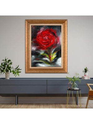 Giyense Altın Çerçeveli Dekoratif Paspartulu Tablo A915