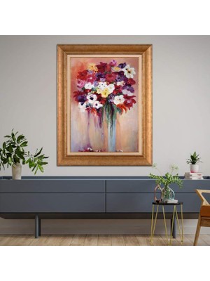 Giyense Altın Çerçeveli Dekoratif Paspartulu Tablo A832