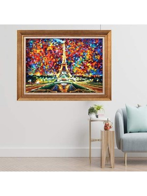 Giyense Altın Çerçeveli Dekoratif Paspartulu Tablo A997