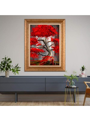 Giyense Altın Çerçeveli Dekoratif Paspartulu Tablo A828