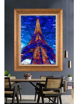 Giyense Altın Çerçeveli Dekoratif Paspartulu Tablo A761