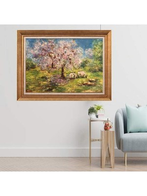 Giyense Altın Çerçeveli Dekoratif Paspartulu Tablo A1428