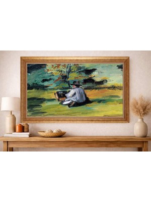 Giyense Altın Çerçeveli Dekoratif Paspartulu Tablo A953