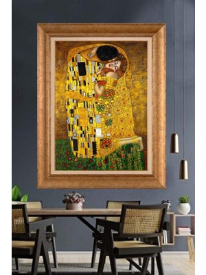 Giyense Altın Çerçeveli Dekoratif Paspartulu Tablo A703