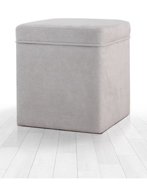 Lorence Home Mosvile Sandıklı Puf Gri
