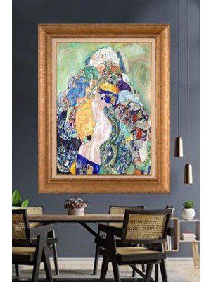 Giyense Altın Çerçeveli Dekoratif Paspartulu Tablo A577