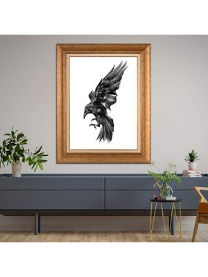 Giyense Altın Çerçeveli Dekoratif Paspartulu Tablo A907