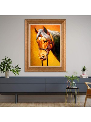 Giyense Altın Çerçeveli Dekoratif Paspartulu Tablo A775