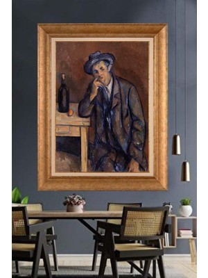 Giyense Altın Çerçeveli Dekoratif Paspartulu Tablo A663